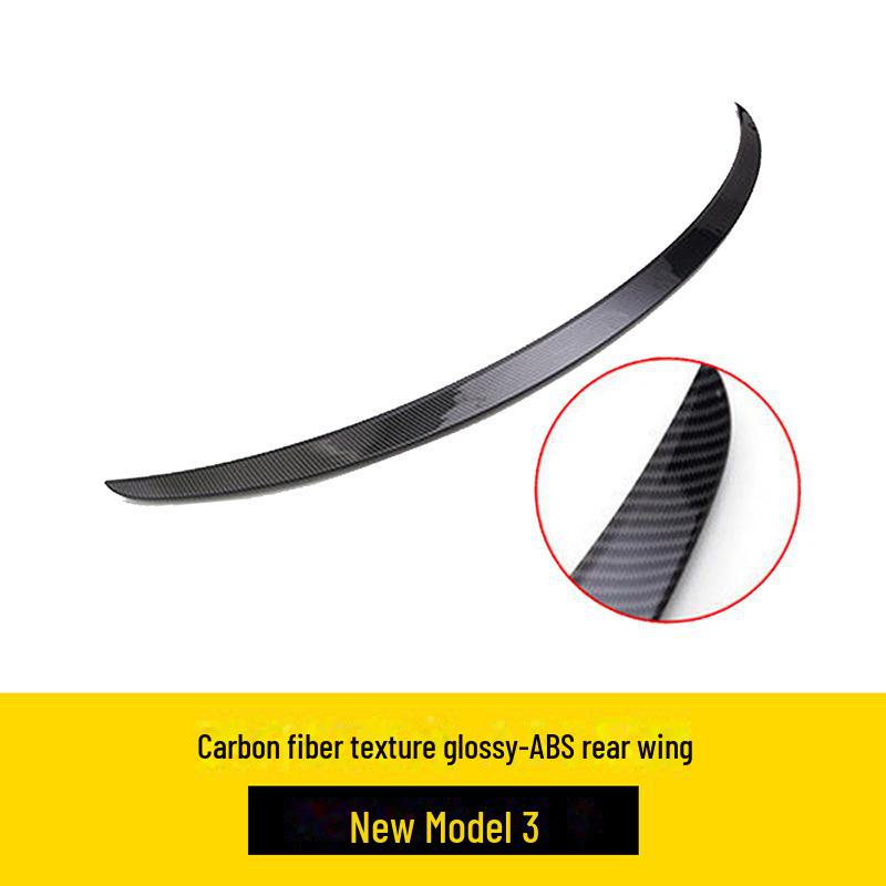 Маленькое хвостовое крыло из углеродного волокна для Tesla Model 3 - внешний аксессуар