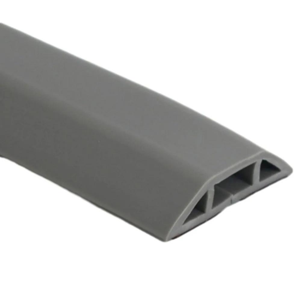 1pc 118.11inX1.57in Floor Cable Cover PVC Cord Protector Hider Power Cable Sleeves Wall Electric Wire Duct Slot Cable Manage