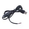 DC5V USB на 2-контактный кабель Сменный шнур питания с переключателем, длина 1 метр для светодиодной подсветки вентилятора