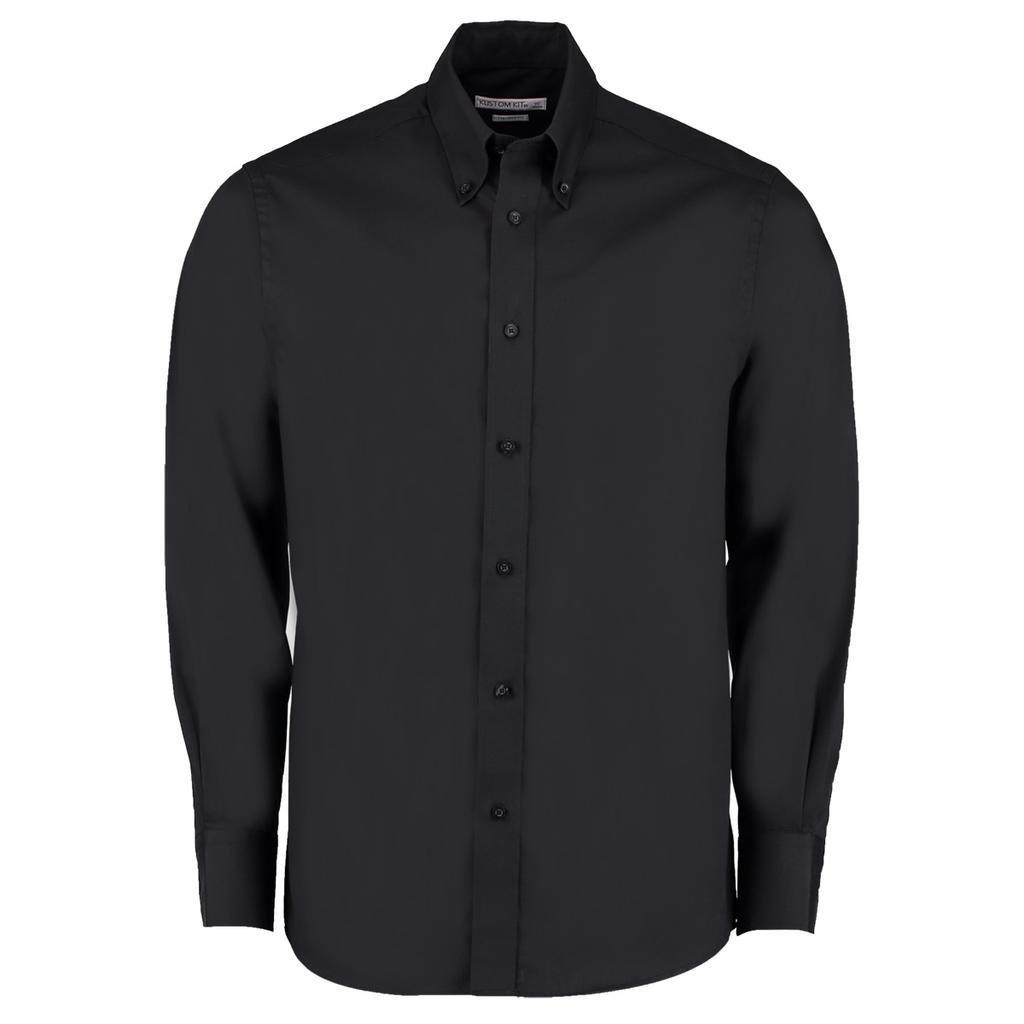 Kustom Kit Mens Oxford Tailored Long-Sleeved Shirt