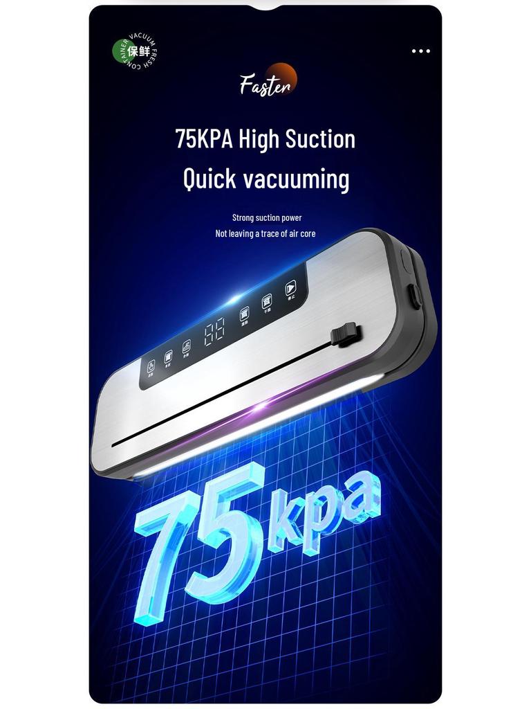 Автоматический вакуумный упаковщик для дома и коммерческого использования - Машина для сохранения и упаковки продуктов