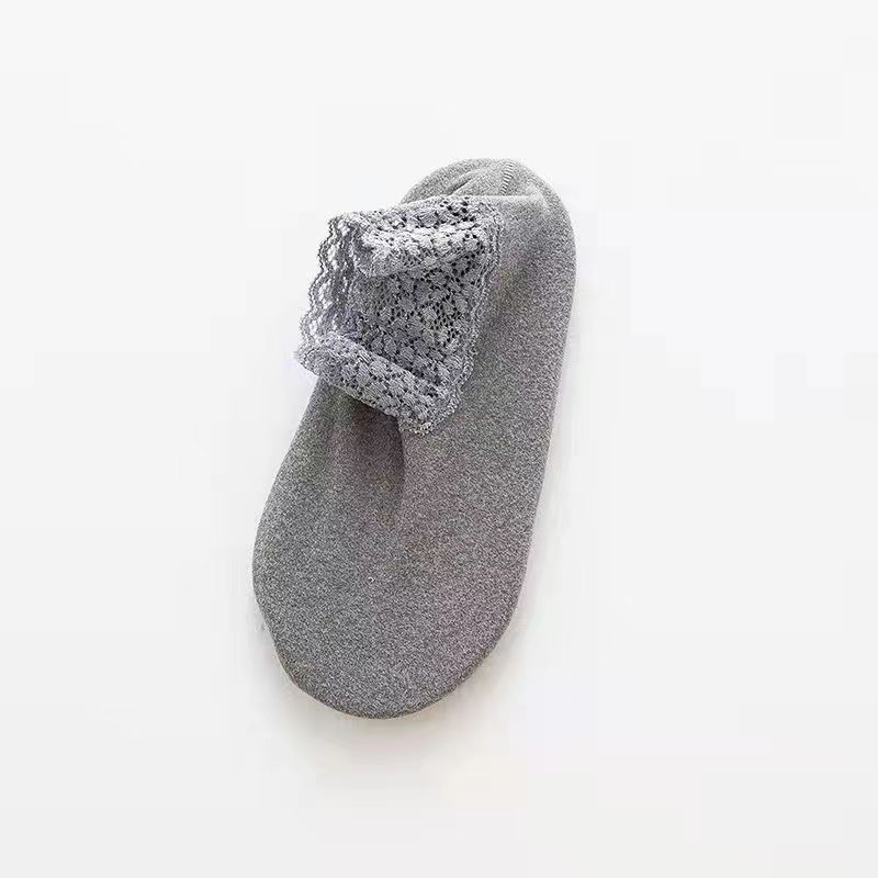Lace Ankle Socks Non-slip Floor Socks Women's Autumn Winter Thickened Warm Fleece Socks