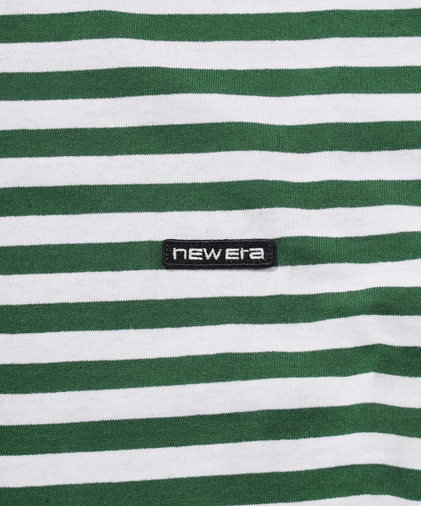 NEW ERA Micro Stripe T-Shirt White/Forest