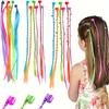 18 Pieces for Kids Colorful Hair Extensions with Bobby Pins, Hair Styling Accessories for Kids Hair Accessories for Teenage Girl
