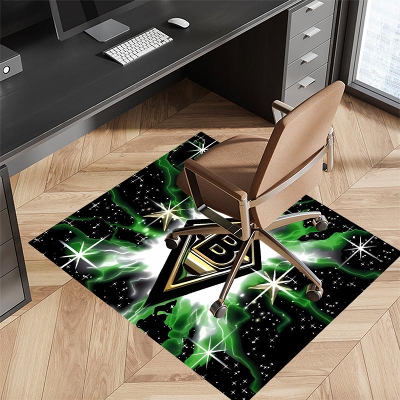 Borussia Monchengladbach logo Printed Absorbent Washable Carpet, Non-Slip Bathroom Mats, Kitchen Rugs, Yoga Mat,Living Room Entrance, Camping Picnic R