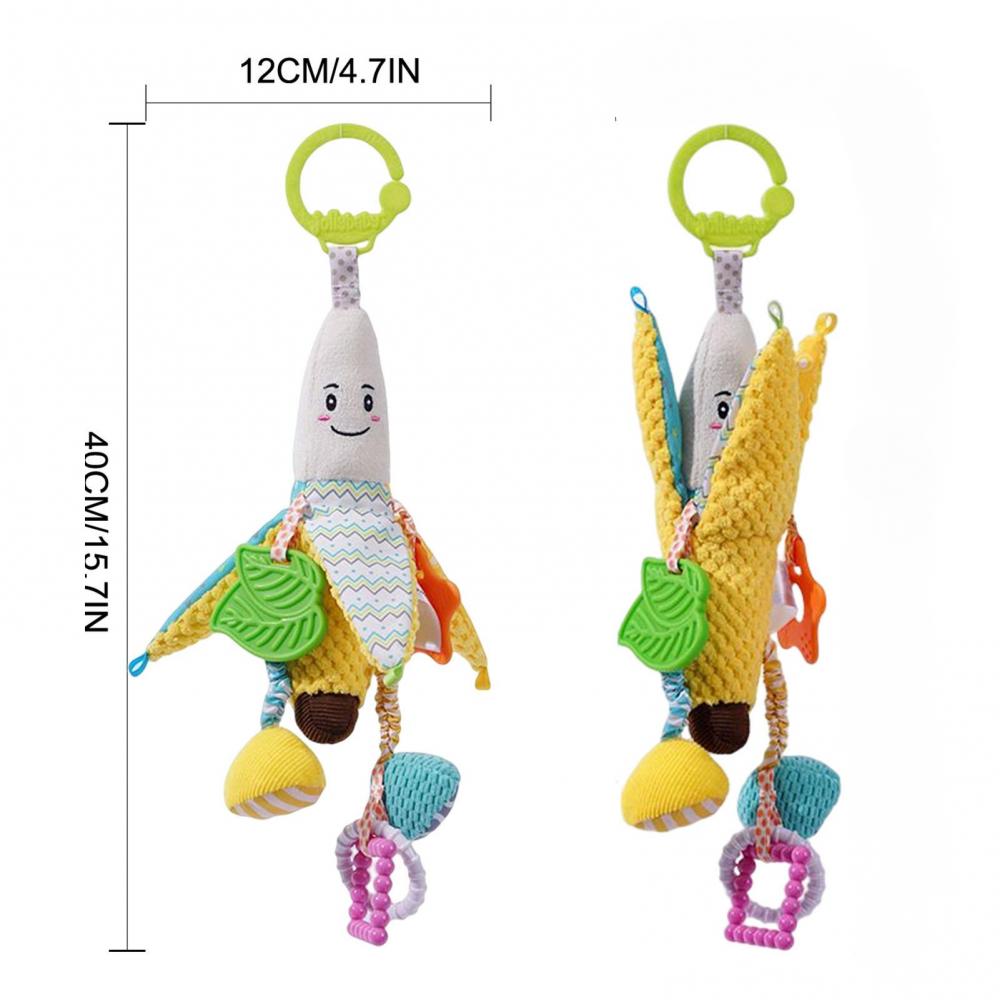 Коляска-погремушка, кукуруза, банан, плюшевая подвесная детская кроватка, кровать, кольцо для активности, колокольчик с морщинками, скрипучий и прорезыватель, автокресло, игрушки для детей 0-12 месяцев
