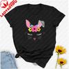 Happy Easter Day Camiseta De Regalo Para Nias Cristianas Con Cara De Conejito Graphic T Shirts Harajuku Vintage Aesthetic Top
