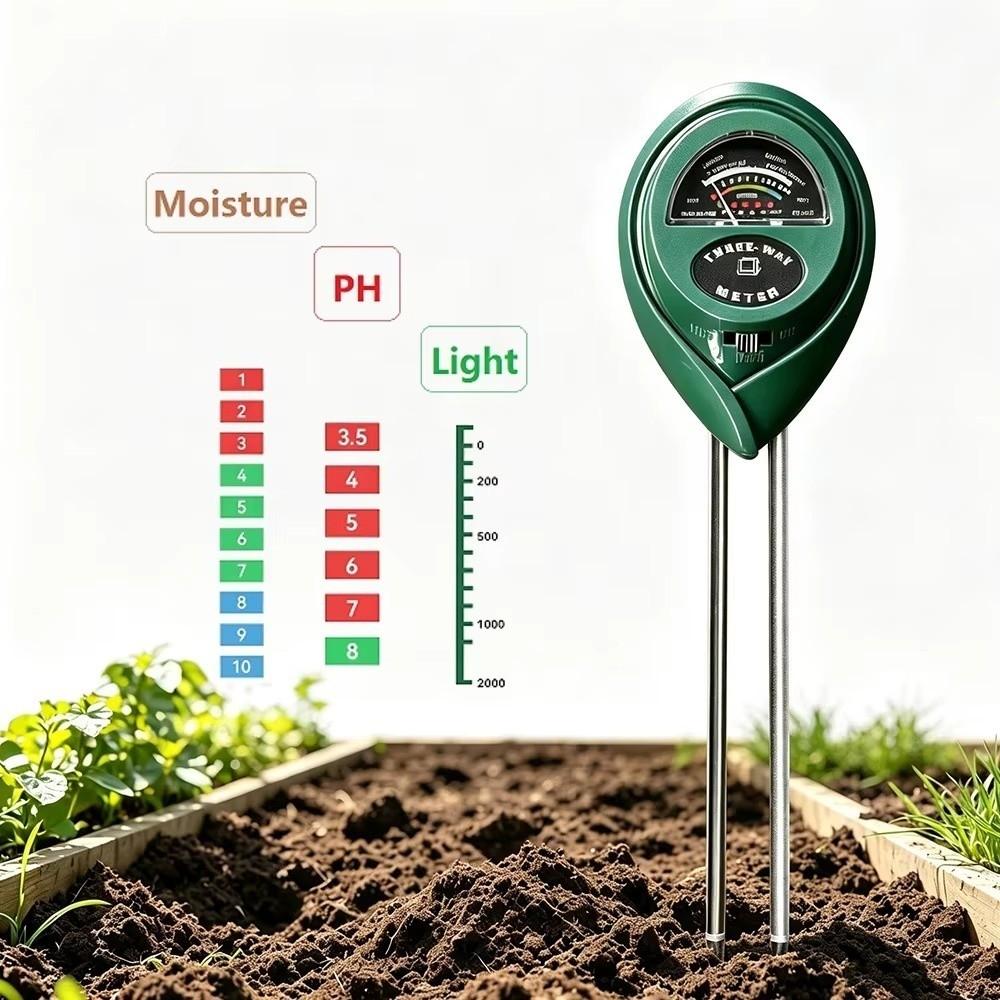 Acidity Humidity Test Sunlight PH Tester 3 in 1 Moisture Sensor Meter For Garden Flowers
