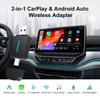 2025 Адаптер 2-в-1 Проводной к Беспроводному CarPlay Android Auto для Штатной Автомагнитолы USB Type-C Подключи и Играй Для Apple Carplay Wifi BT