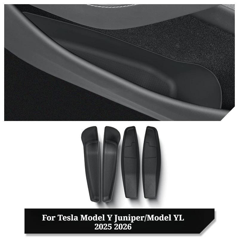 For Tesla Model Y Juniper/Model YL 2025 2026 Front Rear Door Holder Tray Door Handle Storage Box Organizer Accessories