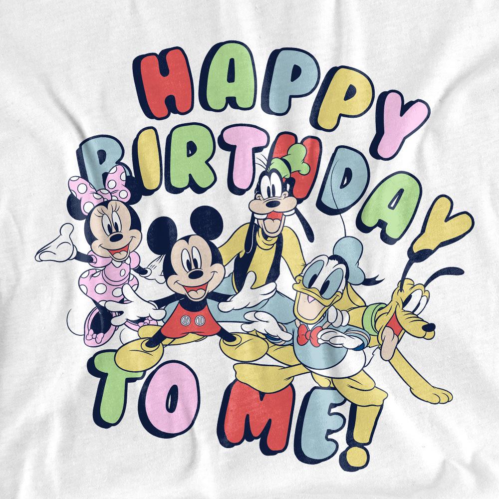 Mickey mouse Унисекс для взрослых С Днем Рождения меня! Футболка