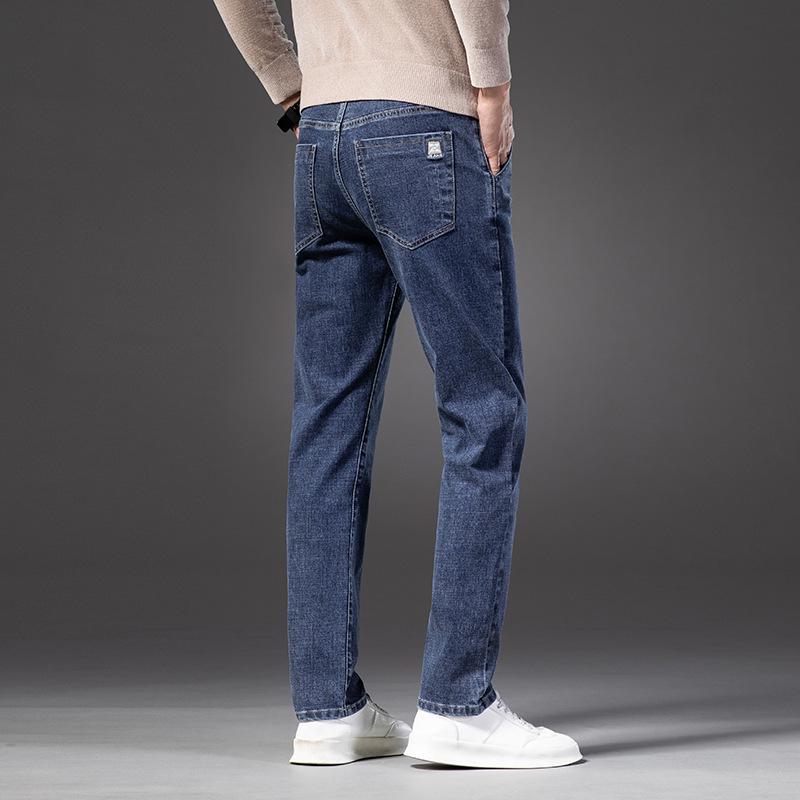 Мужские классические эластичные узкие прямые джинсы Xintang - удобные повседневные деловые брюки