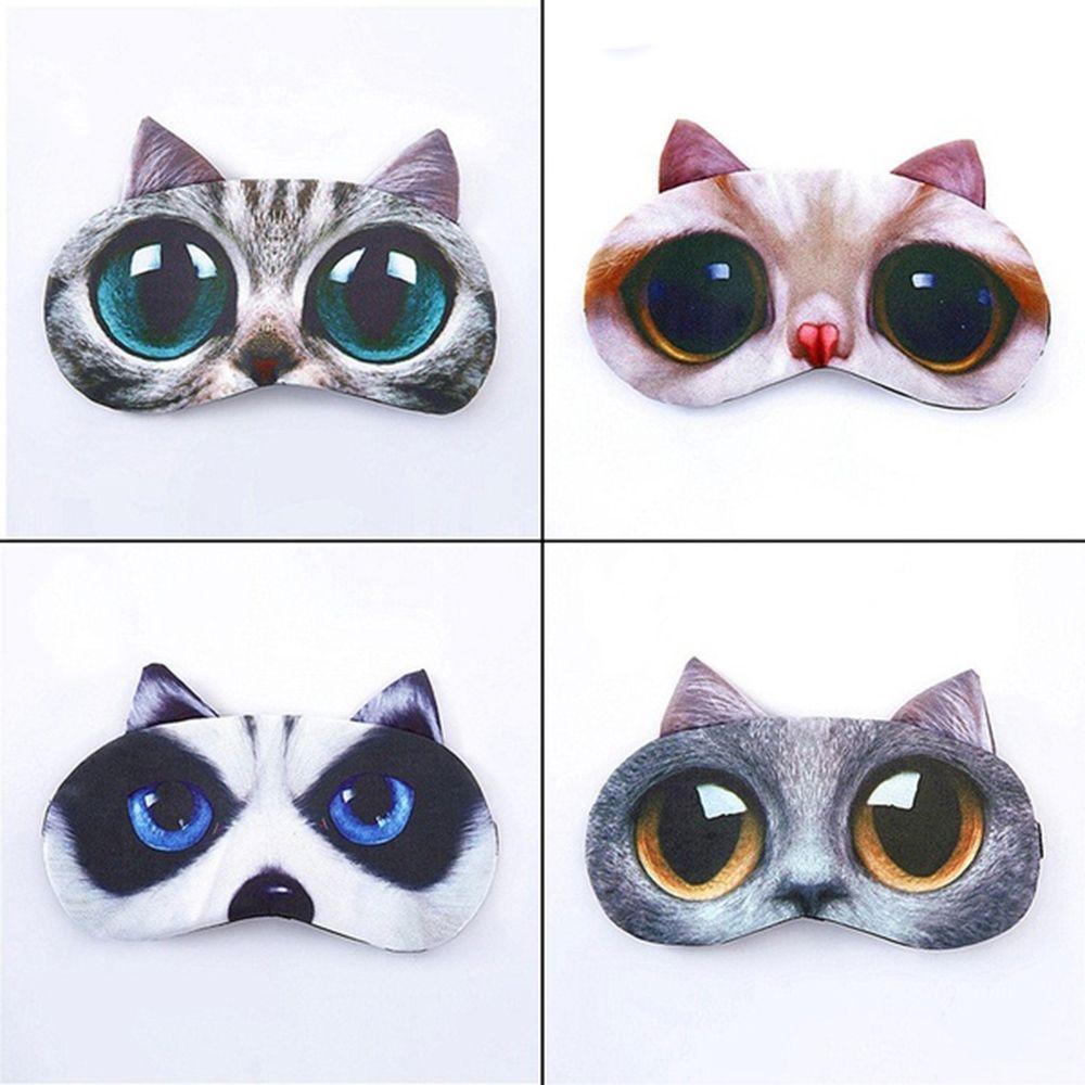 Hot Fashion Cartoon Animal Blindfold Sleeping Aid Shade Cover 3D Sleeping Eyepatch Nap Eye Mask