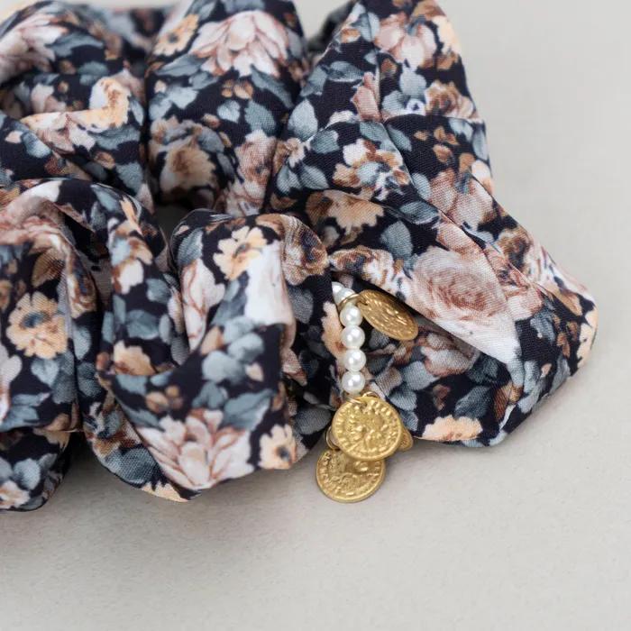 Резинка для волос Fleur de Pearl _ Черная