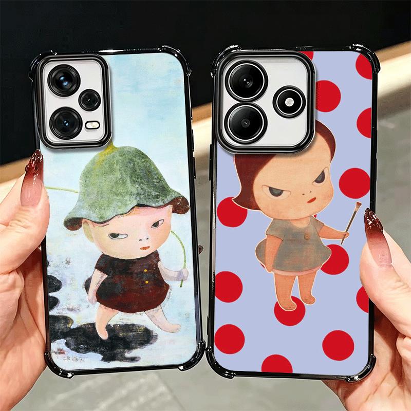 Y-Yoshitomo Nara Мягкий чехол для телефона для Xiaomi Redmi Note 14 15 Pro Plus 13 12 11S 11T 5G 10 9S 9 Покрытие Защита от падения Fundas