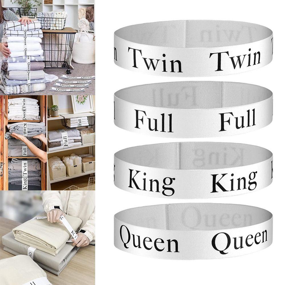 King Twin Full Queen Sheet Straps Closet Organization Bed Sheets Storage Bands Sheet Organizer Belt