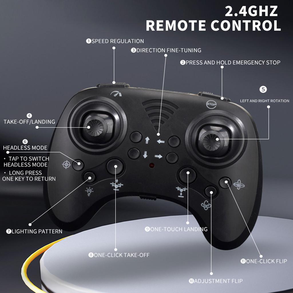 Mini Drone for Kids and Beginners, 2.4Ghz Remote Control Drone with Pressure Altitude Hold, LED