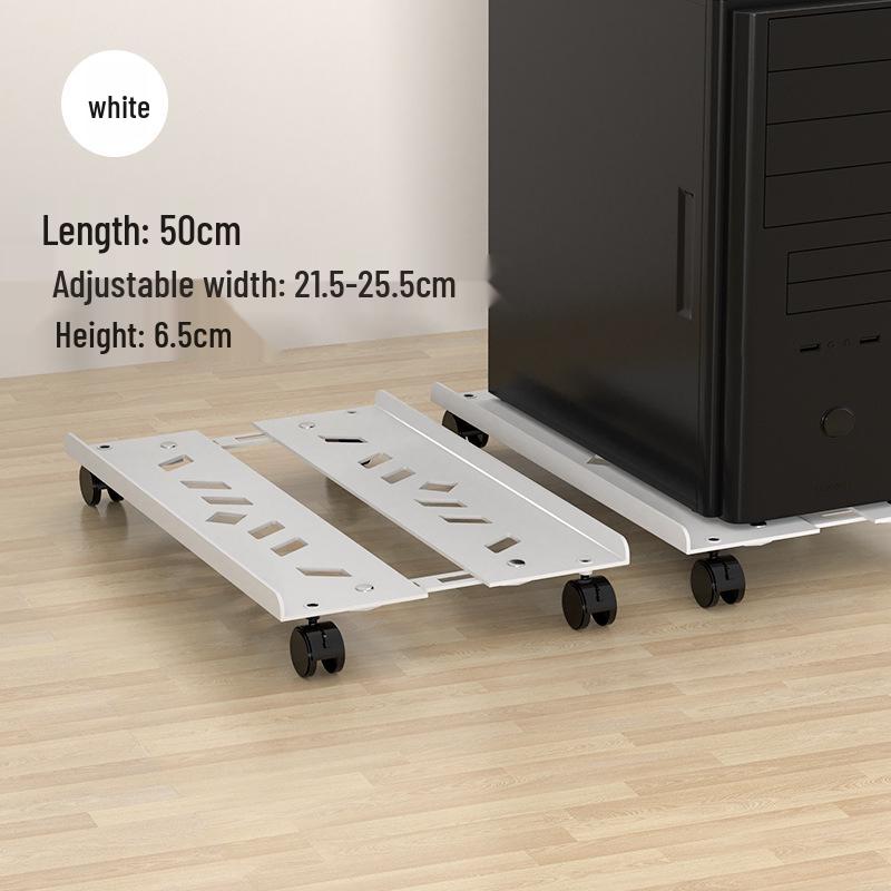 Передвижной компьютерный корпус для настольного ПК с колесами и выдвижным утолщенным основанием