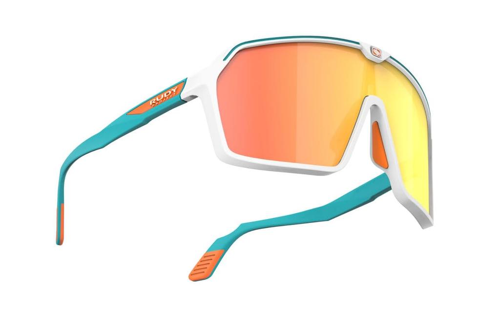 RUDY PROJECT Sports Sunglasses Spinshield White Water Matte Multi Laser Orange SP724058-0003