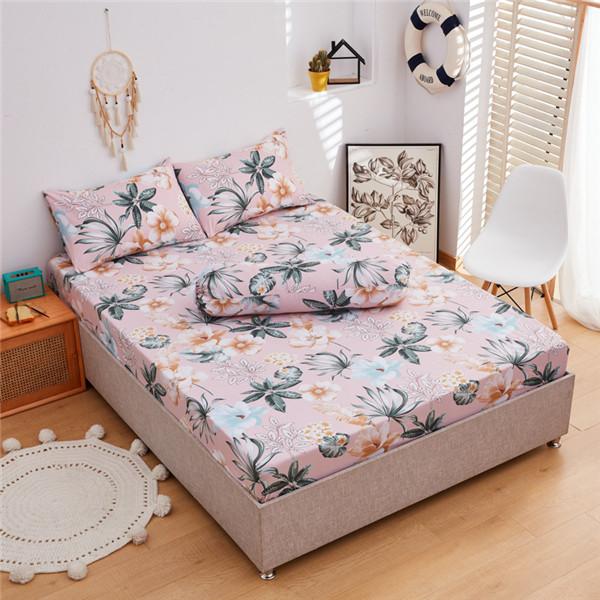 3 шт. простыня с 2 шт. наволочками, наматрасниками, простынями с принтом, хлопковыми дышащими простынями, постельными принадлежностями