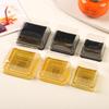 Mid-Autumn Festival Mooncake Box with Lid, Clear Cake Blister, Gold Plastic Tray