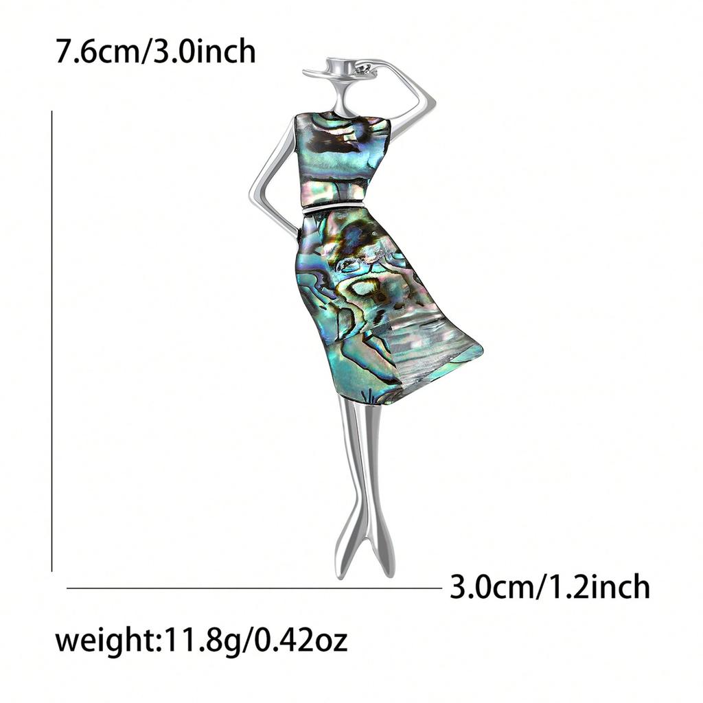 Европейская и американская летняя брошь в виде шляпы из серебристого сплава, брошь «Девушка, собирающая шляпы», персонализированная модная женская одежда, нагрудное украшение, ювелирная брошь