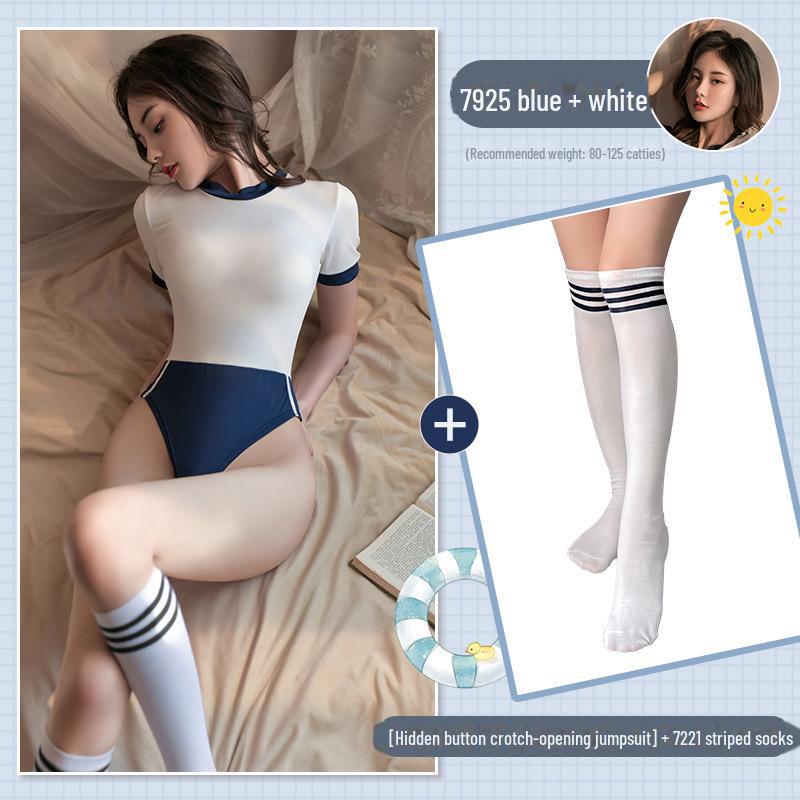 Feimu Соблазнительный комплект японского нижнего белья и купальника - комбинезон с открытым шаговым швом (20-Упаковка)