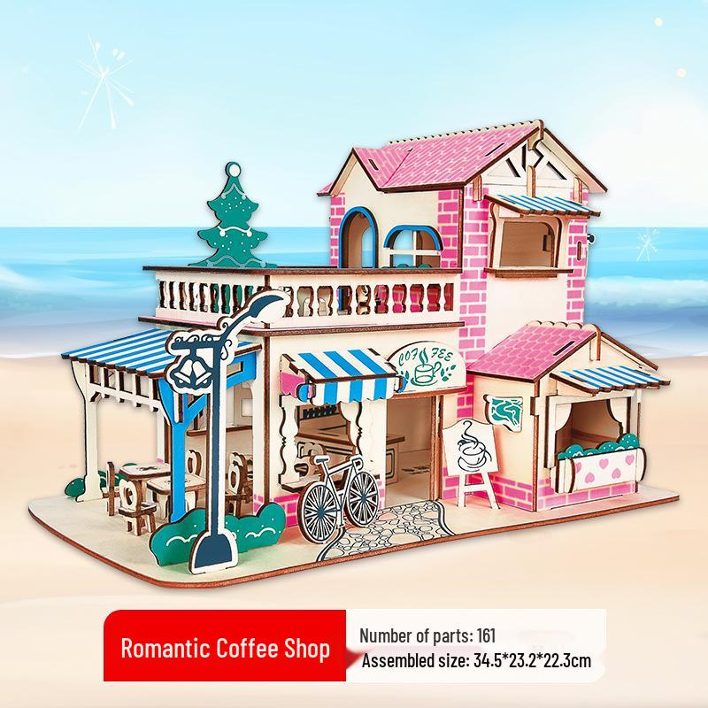 3D Деревянный Пазл Колесо Обозрения - Развивающий DIY Подарок для Детей