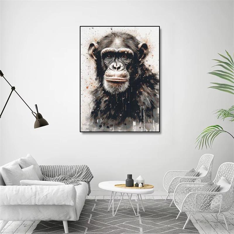 Черно-белая картина с изображением животных, алмазная живопись, собака, 5D, полная алмазная мозаика, вышивка крестом, набор для украшения дома своими руками