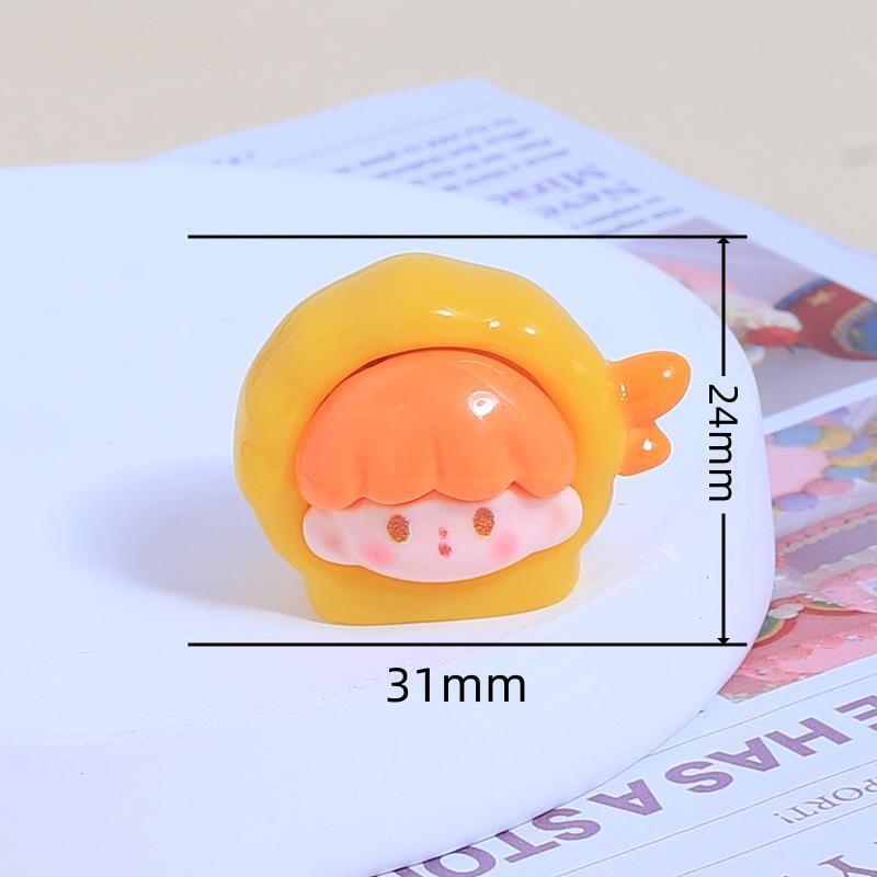 3D милая фруктовая девочка, полимерная кукла для изготовления украшений и поделок своими руками