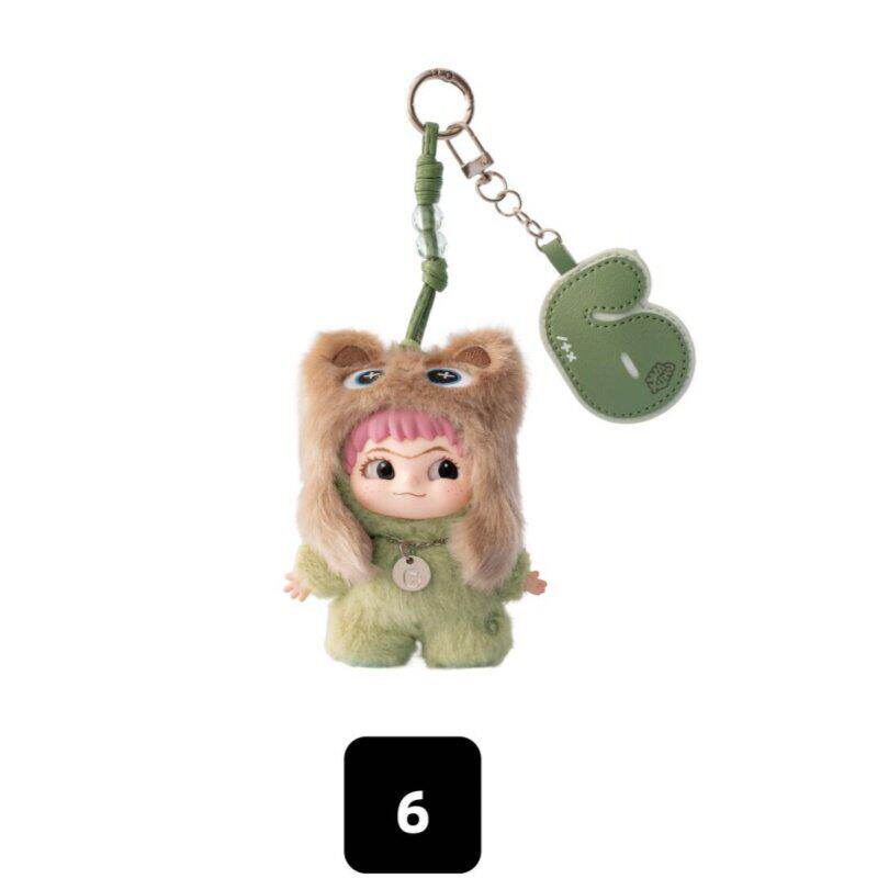 Genuine In Stock Wakuku 3.0 On A Roll Series  Dolls Cute Fluffy Collectable Figure Bag Charm Keychain Toys Holiday Gift