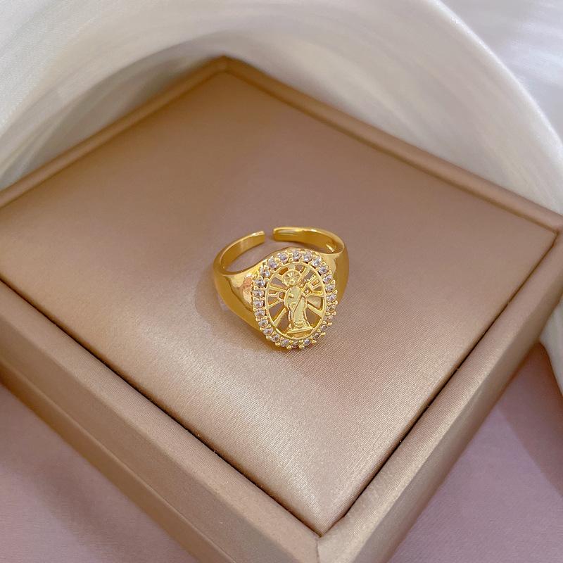 Кольцо с косой королевы, регулируемое простое ручное ювелирное изделие, японское кольцо, кольцо для пары