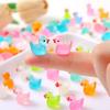 New 10pcs Mini Luminous Ducks Moss Microlandscape Resin Figurines Duck Figurines Fairy Garden Accessories Home Decor