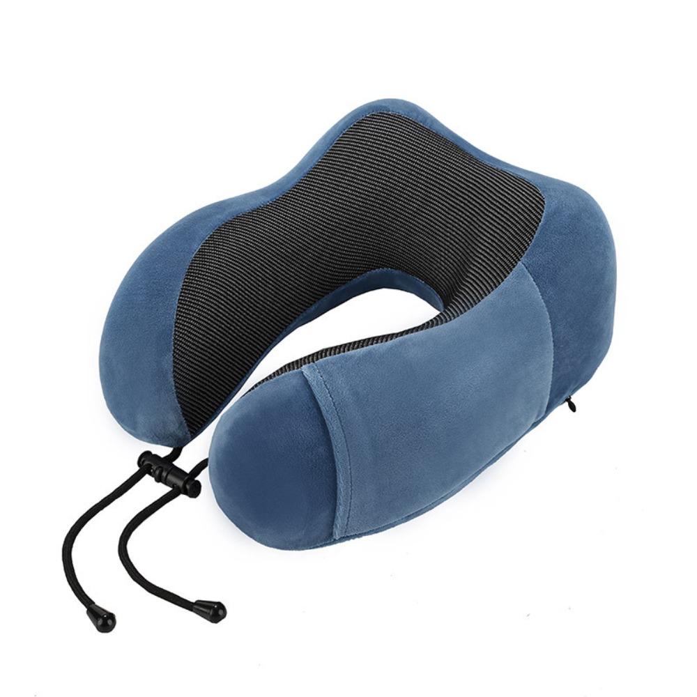 U Shaped Memory Foam Travel Pillow Neck Support Cushion Without Carry Bag Ear Plugs Mask