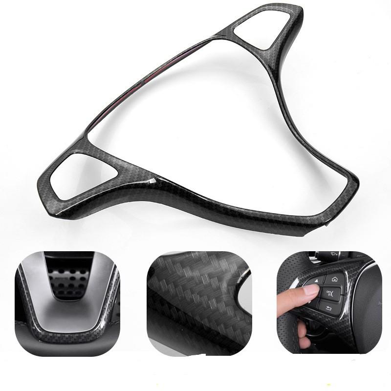 Автомобильный руль, кнопка, рамка, наклейка, отделка для Mercedes Benz CE W205 W213 GLC X253, класс интерьера