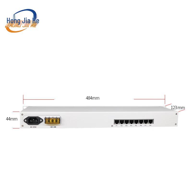 HONGJIAHE JH-4P2GE 4-канальный цифровой телефонный оптоволоконный приемопередатчик