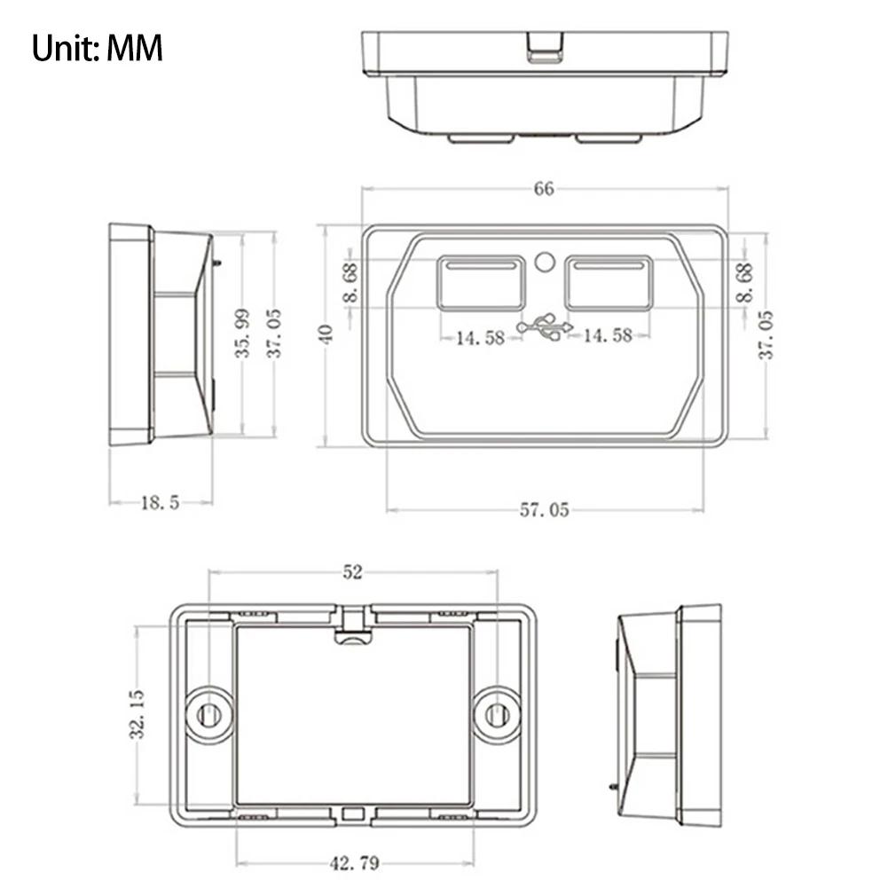 Новый автомобильный QC 3.0 USB PD Type C быстрое зарядное устройство розетка 12 В-24 В с переключателем светодиодная розетка быстрая зарядка для RV лодки мотоцикла