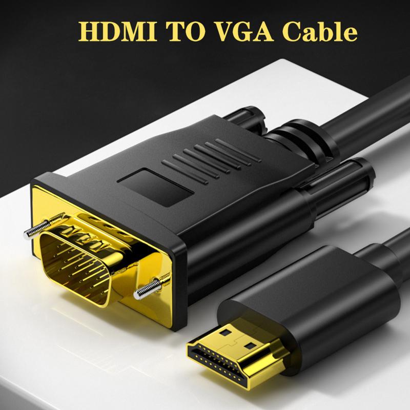 Hd 1080p высокоскоростной HDMI-совместимый адаптер для кабеля-переходника типа «папа-Vga» односторонний для DVD HdTV ПК