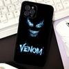 Superhero V-Venom Phone Case For iPhone 16 15 14 11 12 13 Mini Pro XS Max Cover 6 7 8 Plus X Funda Shell