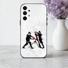 S-Street Art B-Banksy G-Graffiti  Phone Case For Samsung Galaxy A73,A72,A71,A70,A53,A52,A51,Soft Silicone Black Cover