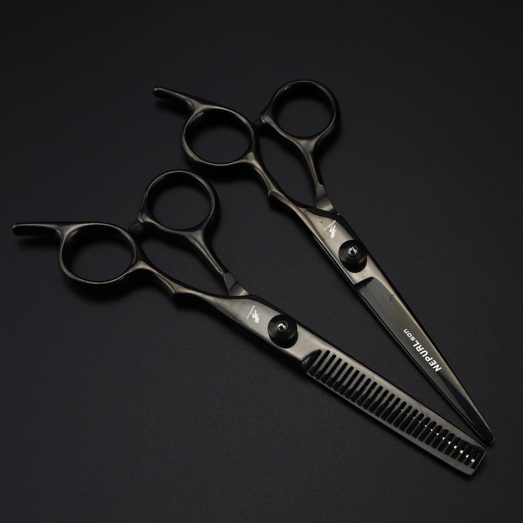 6 Inch Tooth Scissors Flat Scissors for Barbers and Hairdressers Special Fine Scissors for Thinning Haircuts and Hair