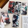 Чехол для телефона Lynette Anime Game Genshin Impact для IPhone 17 Air 16 15 14 13 Pro Max 11 12 Черный силиконовый чехол