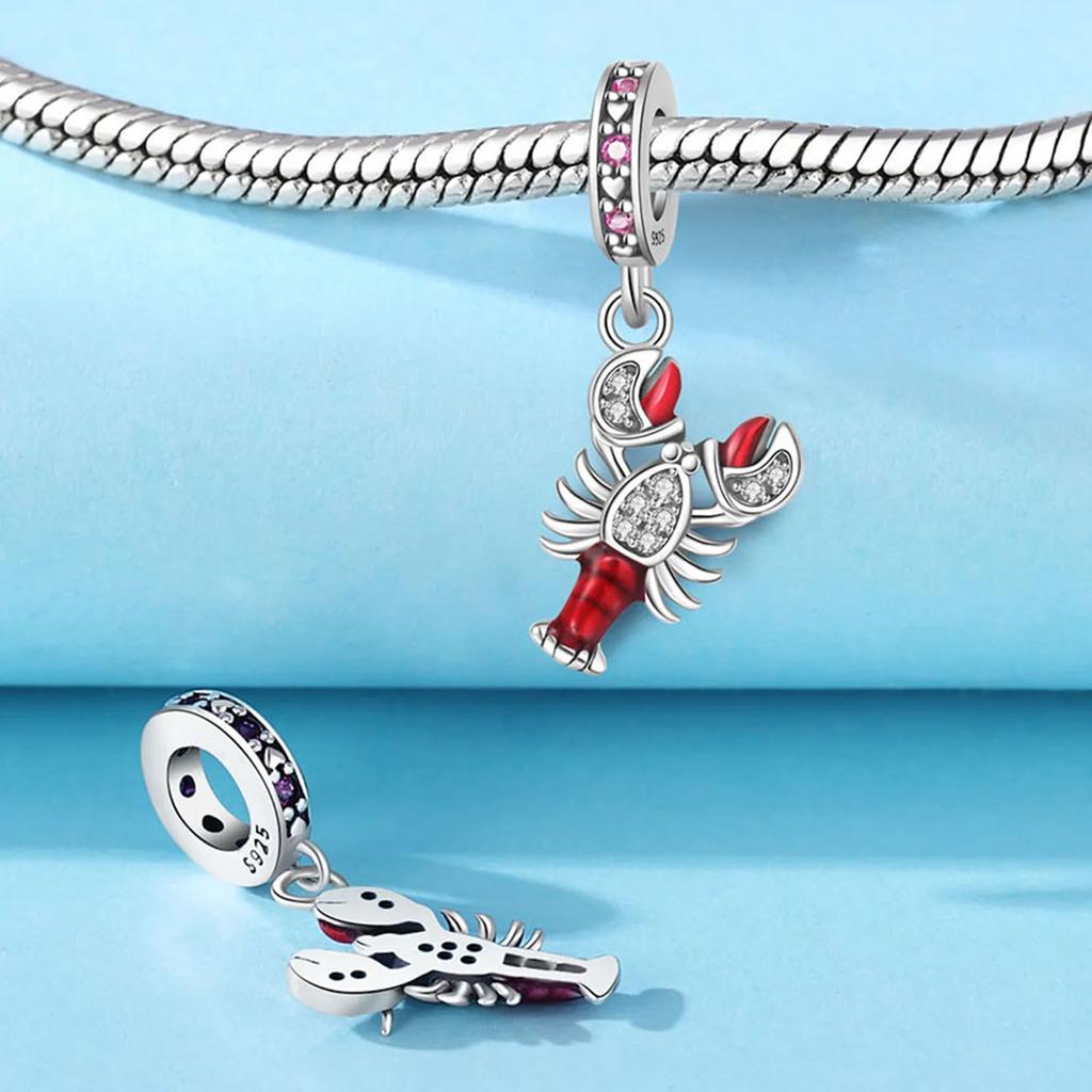 Оригинальный медный шарм Морской краб Черепаха Морская звезда Шармы Бусины Подходят для браслета Ожерелья Изготовление бижутерии Ювелирный подарок