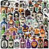 50 Cartoon Halloween Potion Bottle Graffiti Stickers Decorate Guitar Notebook Suitcase DIY
