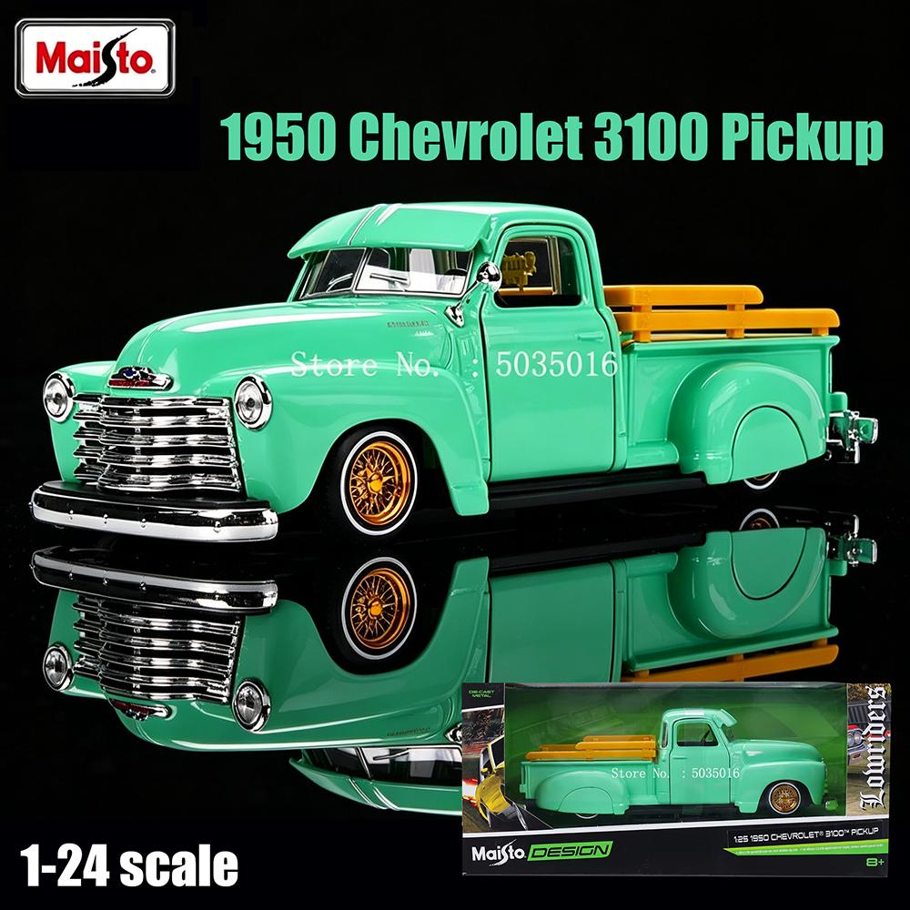 Майсто 1:25 1950 Chevrolet 3100 Пикап симуляция сплав модель автомобиля поделки украшение коллекция игрушечные инструменты подарок