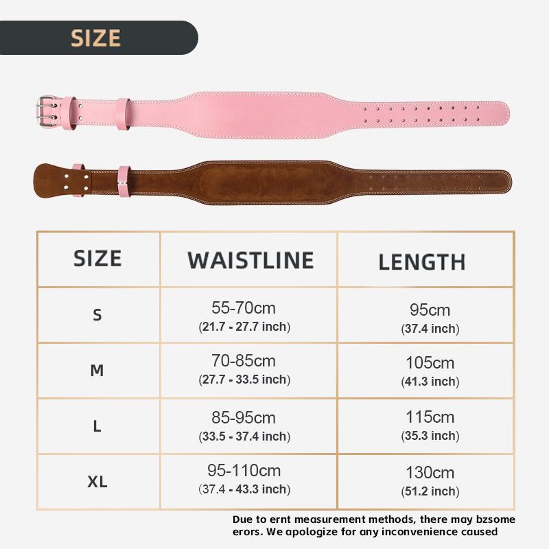 Weight Lifting Belt For Women 10.5Cm Width Gym Fitness Squats Belt Back Support Powerlifting, Cross Training, Workout Belt Pink