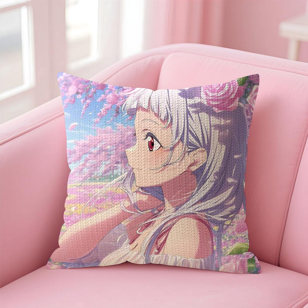 Anime LLove Live Cushion Cover Natural Linen Pillow Case DoubleSided Print Decorative Sofa Pillowcase Home Decor Gift