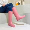 Модные женские высокие резиновые сапоги Кухонные водонепроницаемые нескользящие резиновые сапоги Женская мода Уличные рабочие сапоги Новинка в женских сапогах 2025