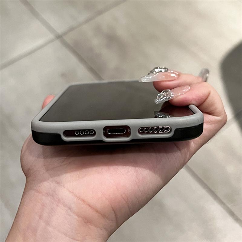 Чехол-бампер из жидкого силикона с роскошной рамкой для iPhone 17 15 11 12 13 14 Pro Max Plus Контрастный цвет Мягкая окантовка Ударопрочный чехол