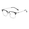 Vintage Square Titanium Alloy Glasses Half-Frame Brand Design Anti Blue Light Reading Glasses For Men Women Reader +1.75 2.5 3.0